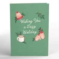 Lovepop Cozy Holidays Popup Card 5 X 7 Christmas Card Individual Christmas Card With Envelope 3D Winter Cards Pop Up Xm