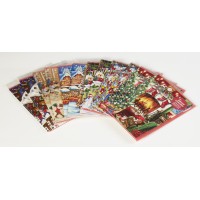 Fun & Whimsical Advent Calendar Greeting Cards - Assortment Of 12 Cards With Envelopes By Vermont Christmas Company - The Perfect Early Christmas Card