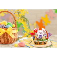 Flyab Easter Basket Pop Up Card 6X 8 Easter Bunny Cards For Kids 3D Easter Pop Up Cards Easter Eggs Greeting Cards With Enve