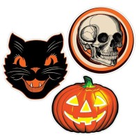 Plastic Vintage Halloween Cutouts