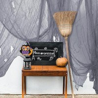 Watayo 400 X 40 Inch Large Size Halloween Creepy Cloth Gray Halloween Spooky Fabric Cloth Scary Creepy Gauze Cloth For Hallowe