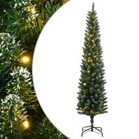 Vidaxl Artificial Slim Christmas Tree 300 Leds 709