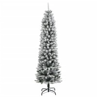 Vidaxl Artificial Christmas Tree 150 Leds And Flocked Snow 472