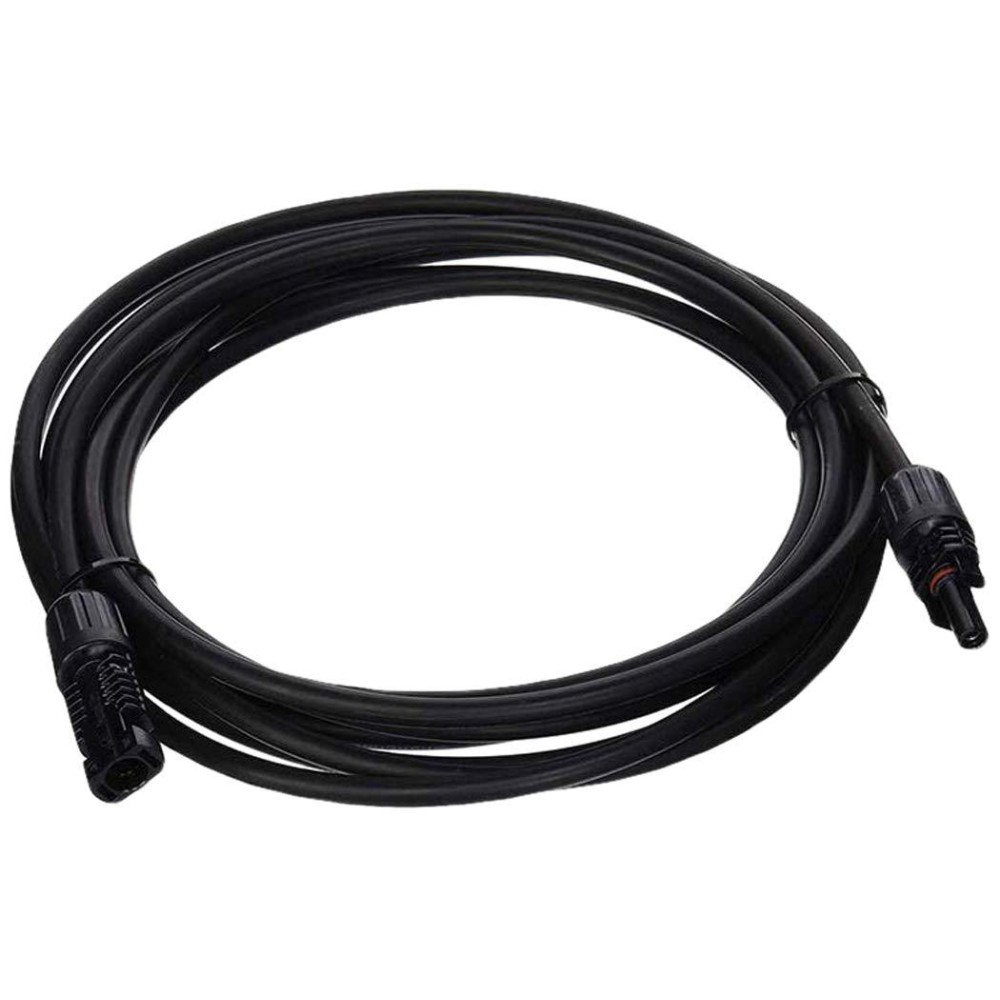 Renogy 15Ft 10Awg Solar Extension Cable With Female And Male Connectors 1 Piece Single Black