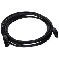 Renogy 15Ft 10Awg Solar Extension Cable With Female And Male Connectors 1 Piece Single Black