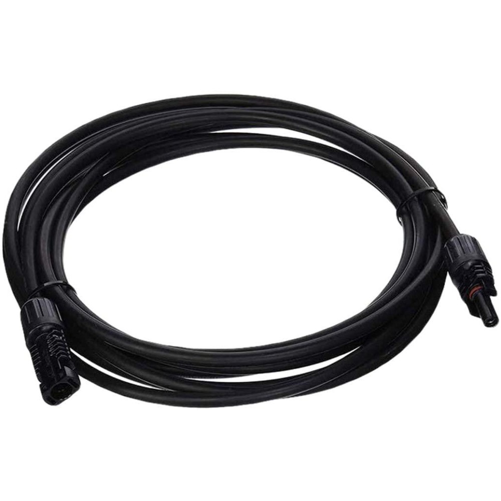 Renogy 5Ft 10Awg Solar Male And Female Connectors Extension Cablessingle Black