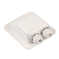 Waterproof Abs Double Cable Entry Gland For Solar Panels Motorhomes Caravans Boats For All Cable Types 6Mm To 12Mm