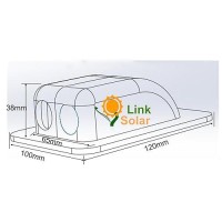 Linksolar Weatherproof Abs Solar Double Cable Entry Gland Curved Cable Connector For All Cable Types 6Mm To 12Mm For Rv Camperv