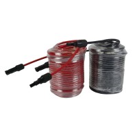 Temco 100 Red 100 Black 10 Awggauge Solar Panel Extension Cable With Mf Solar Connector Ends Variety Of Lengths Available