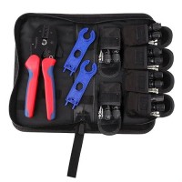 Bougerv Solar Crimper Tool Kit Crimper 6 Pairs Connectors Spanner Wrench For Solar Panel Cable Assembly And Installation