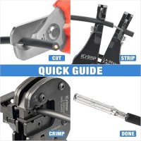 Icrimp Solar Crimping Tool Kit For Solar Panel Installation All In One Solar Tool Set With Solar Crimper Wire Cutter Wire Str