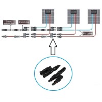 Linkpal Branch Connectors Connectors Y Connector In Pair Mmfffm For Parallel Connection Between Solar Panels