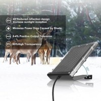 Powoxi 6V 15W Solar Panel To Recharge Deer Feeder Battery Waterproof Outdoor Solar Charger With Mounting Bracket 6V Deer Feede