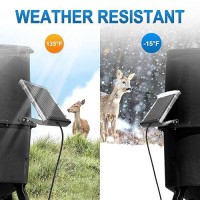 Powoxi 6V 15W Solar Panel To Recharge Deer Feeder Battery Waterproof Outdoor Solar Charger With Mounting Bracket 6V Deer Feede