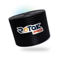 Rotak Critter Guard Pro 6In X 100Ft Solar Panel Bird Prevention Roll Kit With 100 Fastener Clips Heavy Duty Galvanized Black