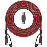 Oymsae 25Feet Sae To Sae Extension Cable Quick Disconnect Connector 16Awg For Automotive Solar Panel Panel Sae Plug25Ft16Awg