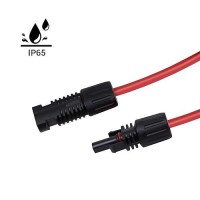 Renogy 20Ft 10Awg Solar Panel Male And Female Connectors Extension Cablespair 1 Pair Red And Black