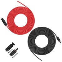 Igreely Solar Panel Extension Cable 30 Feet 10Awg6Mm Solar Extension Cable With Female And Male Connector Solar Panel Wire A