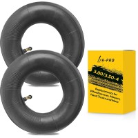 4103504 Heavy Duty Replacement Inner Tube With Tr87 Bent Valve Stem 2Pack For Wheelbarrows Mowers Hand Trucks And Mo