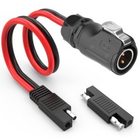 Extractme 10Awg 2 Pin Power Industrial Circular Connector To Sae Adapter Cable Furion Solar Plug To Sae Connector Fit For Furr