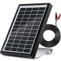 Sumind Solar Panel Charger For Feeder 35W Panel Waterproof Solar Panel Battery Charger With Metal Mounting Bracket 6V