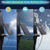 Sumind Solar Panel Charger For Feeder 35W Panel Waterproof Solar Panel Battery Charger With Metal Mounting Bracket 6V