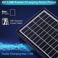 Sumind Solar Panel Charger For Feeder 35W Panel Waterproof Solar Panel Battery Charger With Metal Mounting Bracket 6V