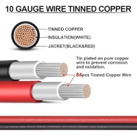 10 Gauge Wire Igreely Solar Panel Wire 30Ft Black 30Ft Red 10Awg6Mm Tinned Copper Pv Wire Uv Resistant Cable For Solar Pan