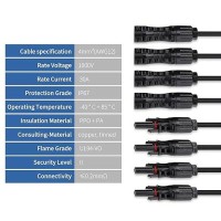 Ansxiy Solar Y Branch Connectors 1 To 4 Solar Panel Parallel Connectors Solar Panel Adapter Cable Tool Kit Mffff And Fmmmm