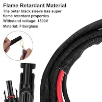 Geosiry 3Ft 10Awg Solar Panel Extension Cable Solar Extension Cable With Female And Male Connectors Solar Cable For Solar Pane