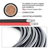 Geosiry 3Ft 10Awg Solar Panel Extension Cable Solar Extension Cable With Female And Male Connectors Solar Cable For Solar Pane