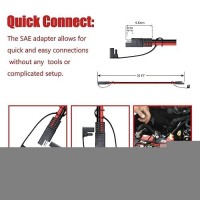 Magiktech 163365132550 Ft Sae To Sae Extension Cable 14Awg Sae Adapter Cable Sae Ports Wire For Solar Panel Battery Auto