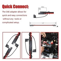 Magiktech 163365132550 Ft Sae To Sae Extension Cable 14Awg Sae Adapter Cable Sae Ports Wire For Solar Panel Battery Auto