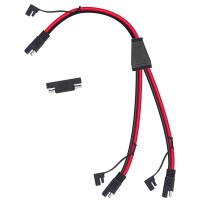 Sae Connector Y Splitter 1 To 2 Extension Cable Compatible With Solar Connection And Transfer 10Awg 2Feet 65Cm