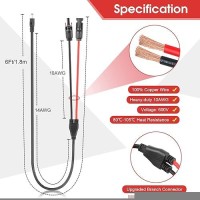 Paekq Solar Panel To 55X21Mm Adapter Cable Dc 55X21Mm Connector With Dc 8Mm Dc 55X25Mm And Dc 35X135Mm Converter For P