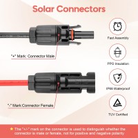 Paekq 10Awg Solar Panel Cable Connector Kit Compatible With Solar Connector And Anderson Connector For Rv Goal Zero Yeti Reno