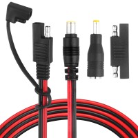 Paekq Dc 8Mm Male To Sae Connector Adapter 14Awg 6Ft Cable Wire Compatible With Explorer 160 240 500 1000 And Gz Portable Power