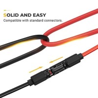 Bougerv 30 Feet 8Awg Solar Extension Cable With Female And Male Connector With Extra Pair Of Connectors Solar Panel Adaptor Kit