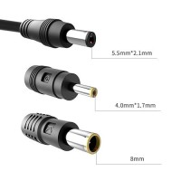 Goupchn Solar Panel Connector To Dc 55Mmx21Mm Adapter Extension Cable 16 Awg 459Ft14M With Dc 8Mm Dc 4Mmx17Mm Adapter For