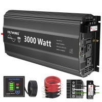 3000Watt Pure Sine Wave Inverter 12V Dc To 110V 120V Ac With Ul Approved Fuses 3000W Inverter For Home Rv Truck Offgrid Solar P