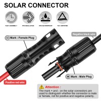 Shirbly Solar Panel Extension Cable 25Ft 8Awg10Mm