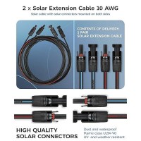 2 X 10 Feet 10 Awg Solar Cable Solar Extension Cable 102030 Feet 1012 Awg Solar Panel Cable With Female And Male Connecto