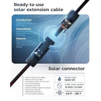 2 X 10 Feet 10 Awg Solar Cable Solar Extension Cable 102030 Feet 1012 Awg Solar Panel Cable With Female And Male Connecto