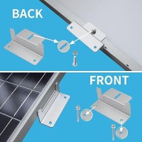 Sunmak 4 Units Per Set Solar Panel Mounting Z Brackets Solar Panel Mounting Brackets Lightweight Aluminum Corrosionfree For Rv