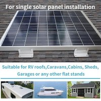 Sunmak 4 Units Per Set Solar Panel Mounting Z Brackets Solar Panel Mounting Brackets Lightweight Aluminum Corrosionfree For Rv