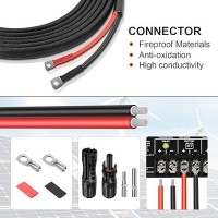 Geosiry 10 Gauge Battery Cable  10 Gauge Wire Connect Battery And Charge Controller For Solar Panel Automotive Rv Motorcycle Marine (10Awg 16Ft)