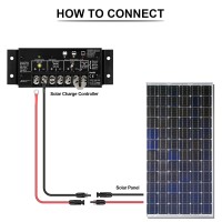 Igreely 10 Gauge Wire Solar To O Ring Cable Solar Panel Adapter Kit Cable Connetor For Rv Solar Charge Controller Solar Generato