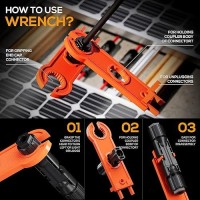 Someline Solar Connector Crimping Tool Kit 1410 Awg Crimper For Solar Panel Cable Wire With 12 Pairs Solar Connectors And Span