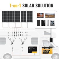 Bougerv Solar Y Connector Solar Panel Parallel Connectors Extra Long 1 To 5 Solar Connector Solar Cable Wire Plug Tool Kit (M/Fffff And F/Mmmmm)