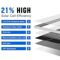 Eco-Worthy 400 Watt 12 Volt Premium Solar Panel Kit :4Pcs 100W Solar Panel+ 40A Mppt Charge Controller+ Bluetooth Module+ Mounting Z Brackets  400W 12V Solar Power Off Grid System For Home  Rv  Boat.